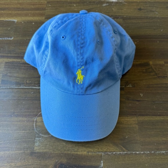 Polo byRalph Lauren Blue hat , Yellow Embroidery - Picture 1 of 5